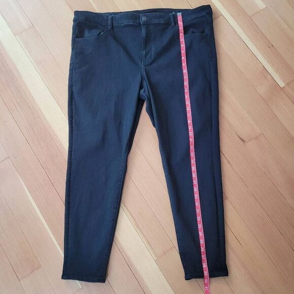 American‎ Eagle next level stretch black skinny jeans minimalist goth neutral - Picture 8 of 13